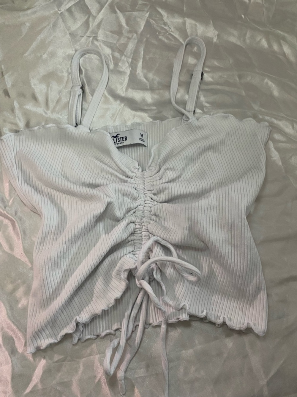 🔥White tie tank top